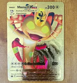 Pokemon Meowth VMAX SWSH005 Sword & Shield Promo Full Art Holo English 2020 - Image 1