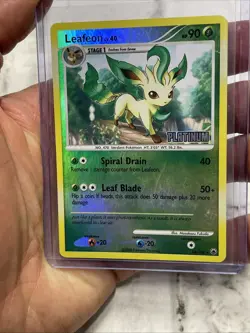 Pokemon Leafeon Platinum Burger King Promo 2008 Reverse Holo Card 24/100 - MP - Image 1