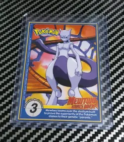 NM/LP Ninetales Non Perforated #38 Pokemon Burger King PokeTrivia Original 1999 - Image 2