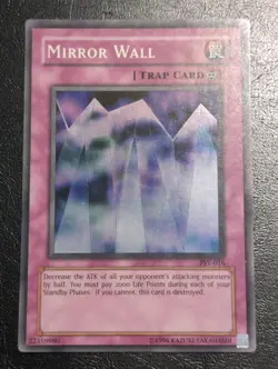 Yu-Gi-Oh! SUPER RARE CARD MIRROR WALL PSV-016 1996 VINTAGE PRINT NM/VLP - Image 1
