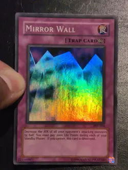 Yu-Gi-Oh! SUPER RARE CARD MIRROR WALL PSV-016 1996 VINTAGE PRINT NM/VLP - Image 4