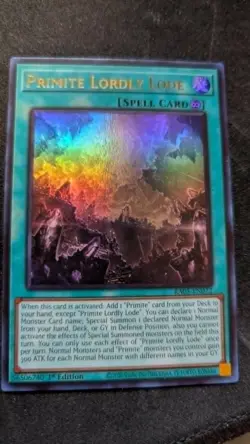 Yu-Gi-Oh! Primite Lordly Lode RA05-EN072 Ultra Rare 1st Ed NM - Image 1