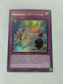 Yu Gi Oh - Amazoness Hot Spring (BLCR-EN039) 1st Edition (NM) - Image 1