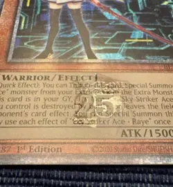 Yu-Gi-Oh! Sky Striker Ace - Raye BLTR-EN116 Quarter Century Secret Rare - Image 2