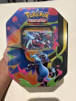 Pokemon TCG Mega Charizard ex X Tin Brand New & Sealed - Image 1