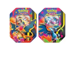 Pokemon TCG Mega Charizard X & Y Mega Evolution Tin Set - 2 Tins -New & Sealed - Image 1
