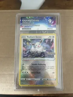 Radiant Eevee SWSH230 Pokemon Go MINT ACE 9 Ace label - Image 1