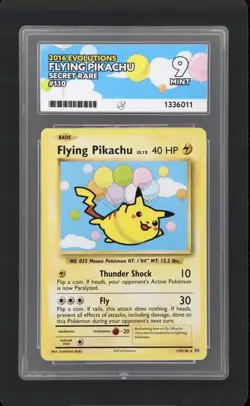 Pokemon Flying Pikachu 110/108 Evolutions Secret Rare ACE 9 English - Image 1