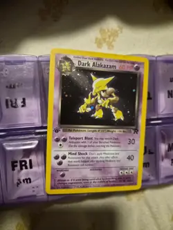 Wizards of the Coast Pokemon TCG Team Rocket Dark Alakazam 1/82 Holo 1st Ed - Image 2