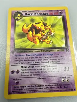 Pokemon Dark Kadabra 39/82 Team Rocket 1st Edition Wizards Of The Coast - Image 1