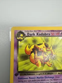 Pokemon Dark Kadabra 39/82 Team Rocket 1st Edition Wizards Of The Coast - Image 2