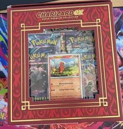 Pokemon TCG: Charizard ex Super-Premium Collection Trading Card Game Kids Age 6+ - Image 2