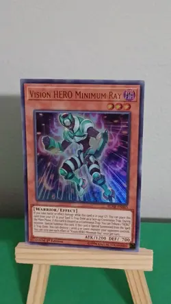 2019 Yugioh Vision Hero Minimum Ray BLHR-EN005 Ultra Rare Hero's Revenge - Image 2