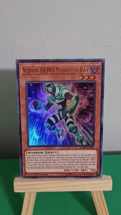 2019 Yugioh Vision Hero Minimum Ray BLHR-EN005 Ultra Rare Hero's Revenge - Image 3