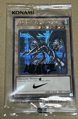 YUGIOH RED-EYES BLACK DRAGON NIKE WORLDS PROMO NKC1-EN002 COLLABORATION 2025 - Image 1