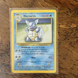 Pokemon TCG Base Set Wartortle 042/102 Unlimited Regular English - Image 3