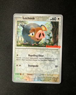 Pokemon Card TCG - Lechonk - 154/198 GameStop Promo - Scarlet & Violet - NM ⭐ - Image 1