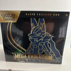 Pokemon TCG Mega Evolution Lucario Elite Trainer Box ETB New Sealed - Image 1