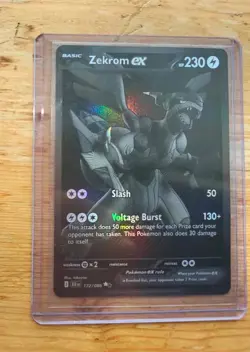 Zekrom EX 172/086, Black Bolt Set, English Pokemon TCG, Near Mint Ungraded - Image 3