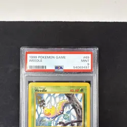 Pokemon TCG Weedle Base Set 69/102 English 1999 PSA 9 Regular - Image 2