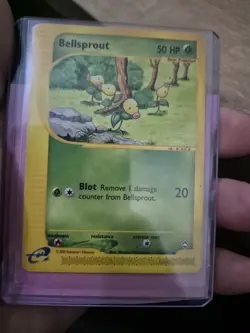 Pokemon TCG Bellsprout Aquapolis 45/147 Regular Non-Holo Uncommon Card LP - Image 1