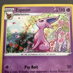 ESPEON SWSH174 BLACK STAR PROMO HOLO RARE POKEMON TCG: SWORD & SHIELD - Image 2