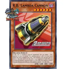 Yugioh 1x R.B. Lambda Cannon DOOD-EN090 Ultra Rare 1st Ed NM - Image 1