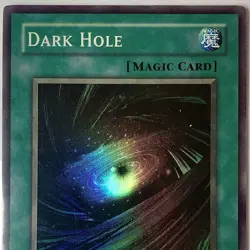 YUGIOH DARK HOLE LOB-052 🌑 SUPER RARE 🌟 LP - Image 2