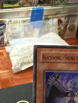 Yu-Gi-Oh Blackwing Shura the Blue Flame Super Rare Limited Edition RGBT-ENPP2 MP - Image 2