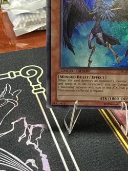 Yu-Gi-Oh Blackwing Shura the Blue Flame Super Rare Limited Edition RGBT-ENPP2 MP - Image 5