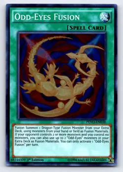 Odd-Eyes Fusion PEVO-EN038 Super Rare Pendulum Evolution Yu-Gi-Oh 1st Edition - Image 1