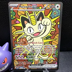 Meowth ex 121/088 Perfect Order SIR Pokemon TCG English (NM/M) - Image 3