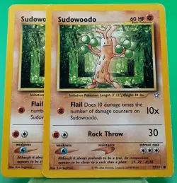 2x Sudowoodo - 77/111 - Neo Genesis - Non Holo - Common - Pokemon Card - MP - Image 1