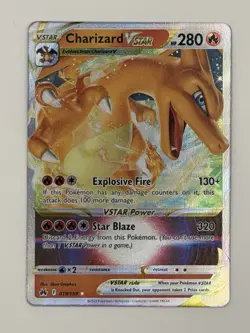 Pokemon Charizard VSTAR 019/159 Crown Zenith Holo Ultra Rare Near Mint - Image 1
