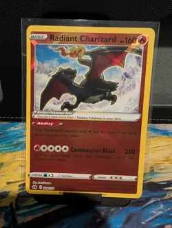 Radiant Charizard 020/159 Radiant Rare Crown Zenith Pokemon Holo Near Mint - Image 1