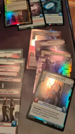 SWU lot of foil hyperspace and regular cards from SOR TWI SHO over 125 rares - Image 2