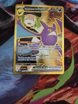 Pokemon TCG Card Team Rocket's Crobat ex 242/182 Destined Rivals Hyper Rare - NM - Image 3
