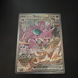 Pokemon Team Rocket's Nidoking ex 233/182 Destined Rivals SIR Holo Full Art - Image 1