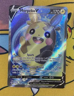 Pokemon Morpeko v TCG Full Art Holo Card Sword & Shield Base Set 190/202 - Image 1