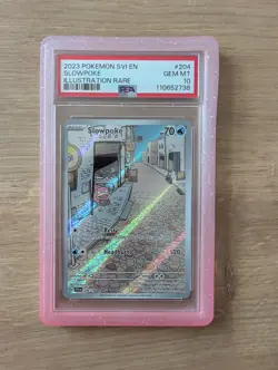 Pokemon TCG IR Slowpoke 204/198 Scarlet Violet Base Set 2023 PSA 10 - Image 1