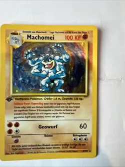 Pokemon TCG: Rare Machamp 8/102, Base Set, 1st Edition, Holo - German Version - Image 1