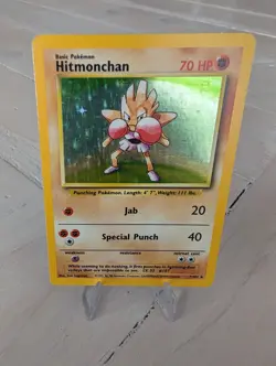 Hitmonchan 7/102 Holo 1999 WOTC Pokemon TCG Card Base Set, LP Condition, K8 - Image 1