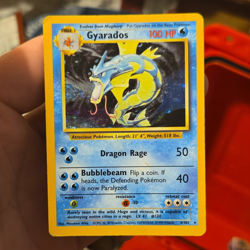 Wizards of the Coast Pokemon TCG Gyarados Base Set Holo Rare 6/102 English 1999 - Image 1