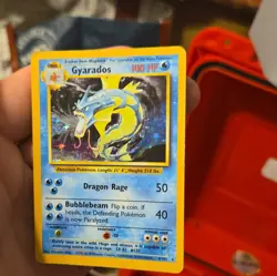 Wizards of the Coast Pokemon TCG Gyarados Base Set Holo Rare 6/102 English 1999 - Image 2