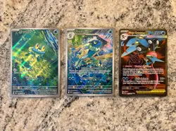 Pokemon TCG Chaos Rising Mega Greninja Ex Froakie and Frogadier Bundle - Image 1