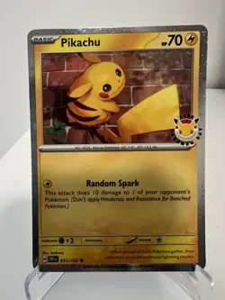 Pikachu 051/162 - Stamped 2026 Pokemon Day - 30th Anniversary Promo - NM - Image 1