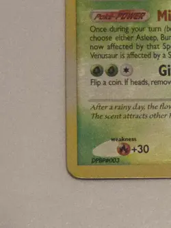 Pokemon Secret Wonders Venusaur 020/132 Exclusives Reverse Holo Card, NM - Image 2
