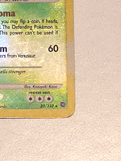Pokemon Secret Wonders Venusaur 020/132 Exclusives Reverse Holo Card, NM - Image 5
