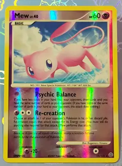 Mew 15/132 Secret Wonders 2007 Rare Reverse Holo Pokemon Card VLP - Image 1