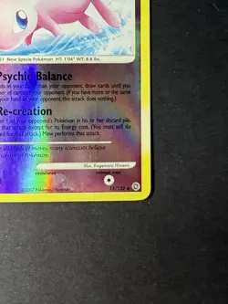 Pokemon TCG Mew - 15/132 Secret Wonders Reverse Holo Rare LP - Image 5